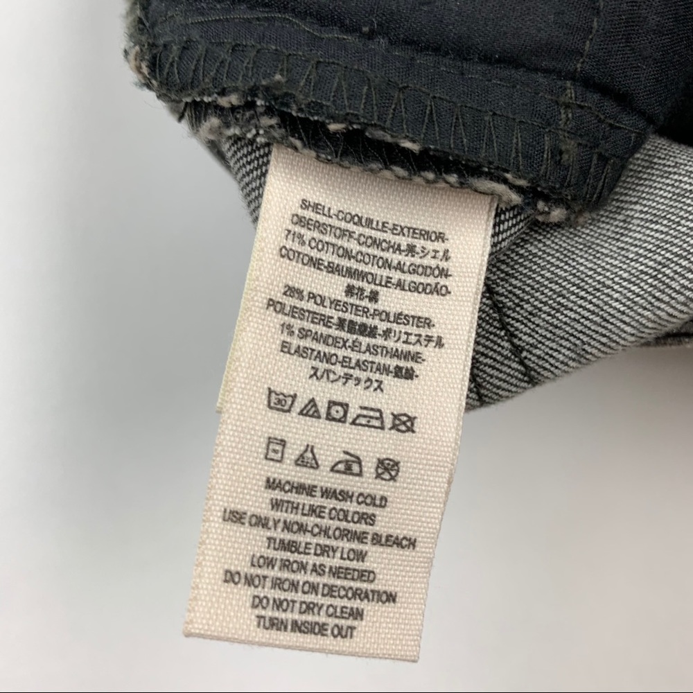 Free People Black Distressed Beaded Jeans Sz 26 - Picture 14 of 14